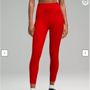 Brand New - Lululemon Red Tights 25"